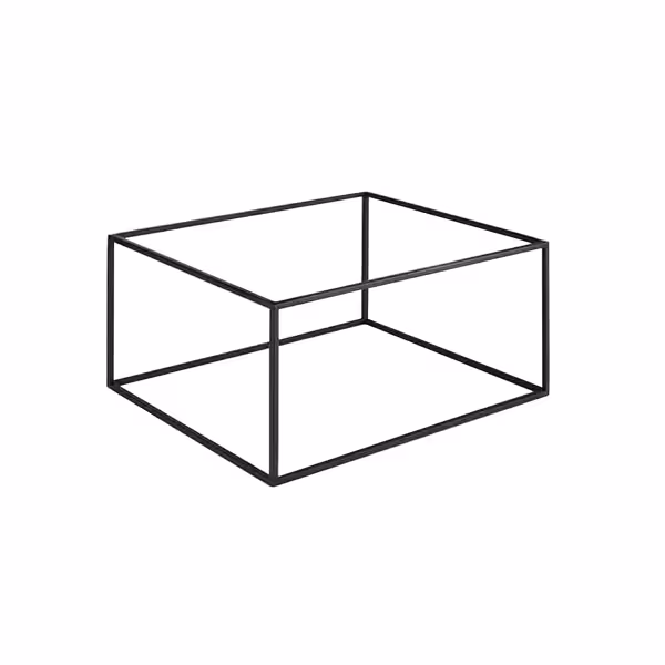 Buffetstandaard ASIA PLUS - zwart gecoat metaal - Hoogte: 162mm - passend voor GN 1/2 & GN 1/4