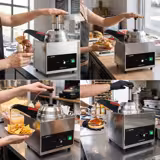 Sausverwarmer met pomp met verwarmde uitloop - 550W - 4,4L - incl. inzetbak