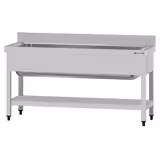 Topfspültisch ECO - 1400x600mm - mit Grundboden & 1 Becken