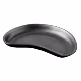 Tarjoilupannu - Fajita - valurautapannu, AISI 304 -teräskorit ja -kulhot, MDF-alusta - 350x260 mm - munuainen