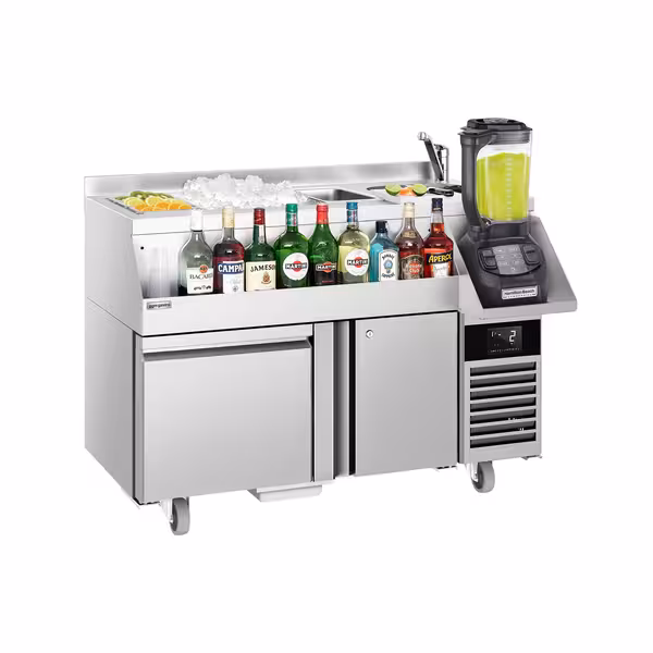 Cocktailasema – 1200 mm - 1 ovi, 1 vetolaatikko & 230 V pistorasia