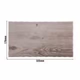 (6 Stück) GN-Tablett 1/3 - DRIFTWOOD - Melamin - Höhe: 15mm - Grau