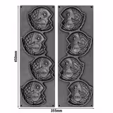 Plaques pour machine à tartelettes TMOPH - Forme : 4x poisson Tayaki