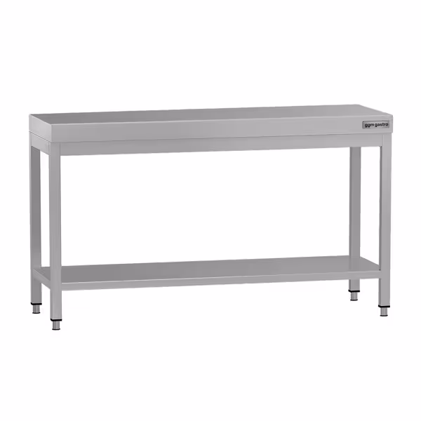 Mesa de trabalho ECO - em Aço inoxidável - 1,5 m - com base