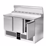 Saladette PREMIUM - 1368x700mm - met 3-deurs - opzet 8x GN 1/6