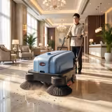 Mașină de măturat - 4.500 m²/h - cu funcție de pulverizare a apei