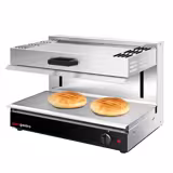 Elektrisk salamandergrill / Lyftsalamander Special - 1,7 kW - 220 V - Höj- och sänkbart värmeelement