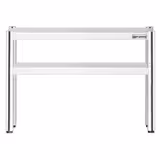 Półka z stali nierdzewnej – 2 poziomy – 800 x 370 mm – regulowana wysokość  