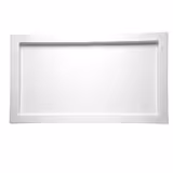 (6 st) GN‑bricka FRAMES - Melamin - GN 1/1 - Höjd: 20 mm - Vit - Stapelbar