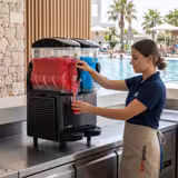 Slush-Maschine - 2x 12 Liter - 710 Watt - Tritan Behälter - Schwarz