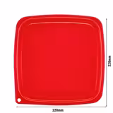 (6 stuks) CAMBRO | CAMSQUARES® - Deksel voor FreshPro - voor 5,7 liter & 7,6 liter - Rood