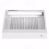 Cappa a parete Professionale Snack autoaspirante - 1200mm - Prof.700mm - con regolatore di velocità, filtri a labirinto antigrasso e illuminazione LED