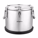 Recipiente térmico para alimentos de acero inoxidable - 20,0L - altura 360mm - con base de goma