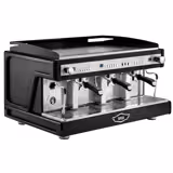 WEGA | Airy - Máquina de café com filtro - 3 grupos - 5,6 kW - com 2 batedores de leite e água quente - Preto