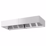 Hotte à adosser professionnelle - Profondeur 1100 - 3200mm - sans moteur - avec filtres et éclairage