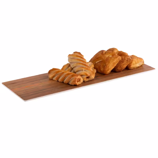 (6 pieces) GN Tray 2/4 - CRAZY WOOD - Melamine - Height: 10mm