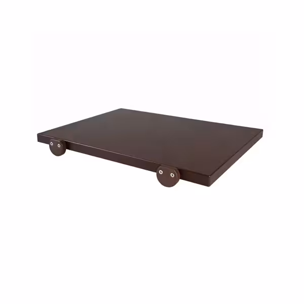 Snijplank - 250x400mm - Dikte: 20mm - HACCP-conform - Polyethyleen - Bruin - Antislipvoetjes