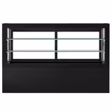 Gebaksvitrine - 990 liter - 2010mm - schuifdeuren - met 2 schappen - zwart