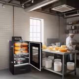 Forno per affumicatura   - Digitale - con 3 ripiani e porta in vetro