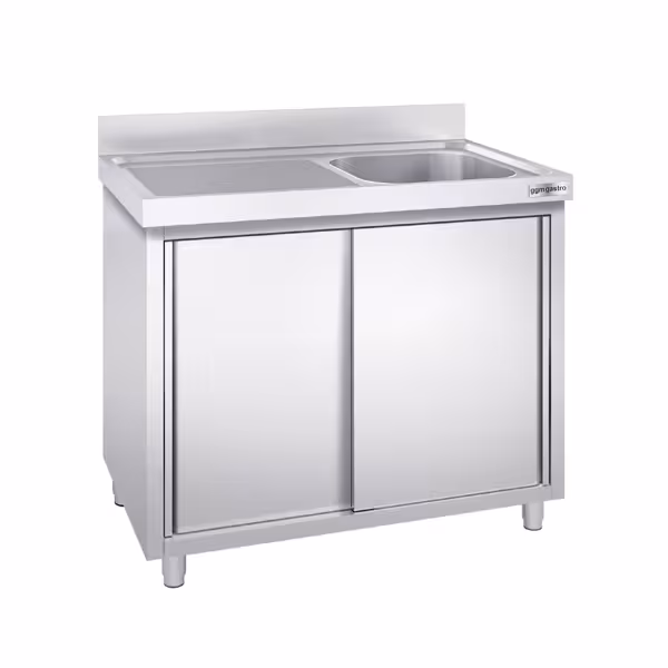 Spülschrank PREMIUM - 1200x700mm - mit 1 Becken rechts
