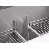 Ψυγείο πάγκος συντήρησης PREMIUM - 900x700 mm - 240 λίτρα - με 2 γυάλινες πόρτες - Πλάτη αντεπιστροφής - Στατική ψύξη