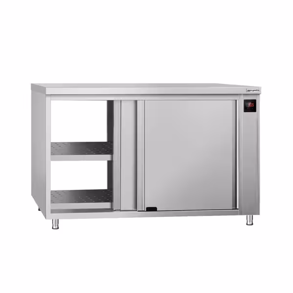 Commercial Hot Cupboard ECO - 1200x700mm - with pass-through & sliding doors - digital