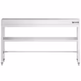 RVS werktafel PREMIUM - 1800x800mm - met onderblad - verstevigd werkblad