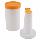 (6 Stück) Dosier- & Vorratsflasche - 4 teiliges Set - 0,85 Liter - Polypropylen