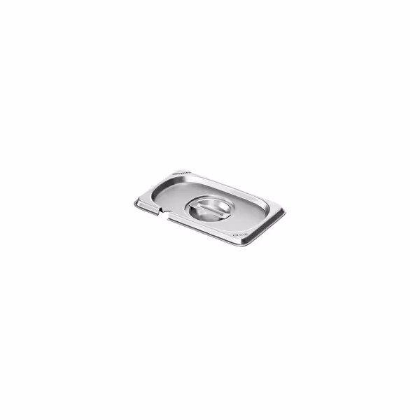 Edelstahl-Deckel GN 1/9 - mit Löffelaussparung