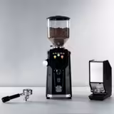 Macinacaffè - campana 1,2kg - Ø 65mm macine piane - riconoscimento automatico del portafiltro - Nero