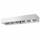 Commercial Wall-Mounted Extractor Hood - 3600mm - with Baffle Filters & Lighting