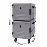 Thermo box - Frontloader - čelní plnění - 2x 180 l - s ohřevem - pro 24x GN 2/1