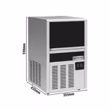 Commercial Ice Machine - Cylindrical Ice - 22kg/24h - with Storage Bin