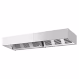 Hotte à adosser professionnelle - Profondeur 1100 - 3800mm - sans moteur - avec filtres et éclairage