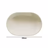 (12 kom) TEOS - Pladanj - ovalan - Porculan - 280 mm - Krem