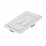 (6 Stück) CAMBRO | CAMWEAR® - Polycarbonat GN-Deckel 1/3 - mit Griff - Clear