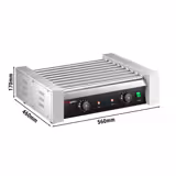 Worstenroller grill / Hot Dog Grill - 9 rollers - 2 zones