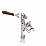 FUCHS | Wine bottle uncorking device with table attachment - chrome-plated