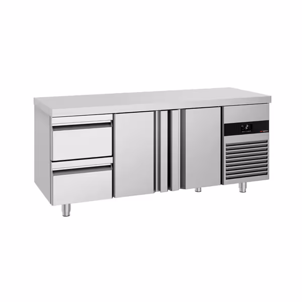 Koelwerkbank PREMIUM - 1865x700mm - 474 liter - met 2 deuren - met 2 lades