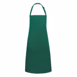 (6 peças) Karlowsky - Avental Babador com Bolso Básico - Verde Floresta