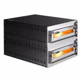 (2 ks) Elektrická pizza pec - 6× Ø 35 cm - až 450 °C - Manuální - stohovatelný