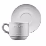 (12 Stück) CLASSICO - Kaffe-/ Teetasse - 250 cc - Weiß - inkl. Untertasse