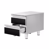 Szafka gastronomiczna - Czarna - z 2 szufladami - 400x560mm