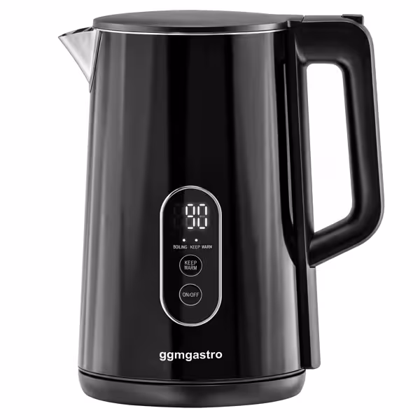 Su ısıtıcısı - 1,7 litre - 1,5 kW - Dijital - Siyah