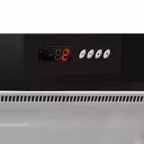 Koelkast RVS PREMIUM - 476liter - tot +8°C - met 1 glazen deur - automatische ontdooiing