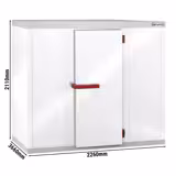 Cella frigorifera TN - 2260x3660mm - 14,33m³ - con pavimento - pannello 80mm