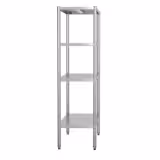 Edelstahlregal ECO - 1000x490mm - mit 4 Ablagen (VERSTELLBAR)