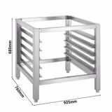 Suporte para forno combinado com suporte para bandeja - 905x760x680mm - 5x GN 1/1 - Aço inoxidável - compatível com KB2011