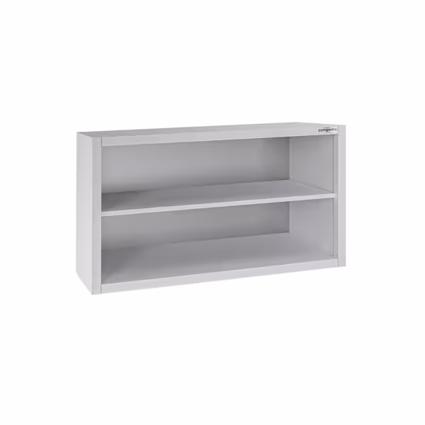 Armoire murale en acier inoxydable ECO - 1000x400mm - sans portes (ouvert) - 650mm de haut