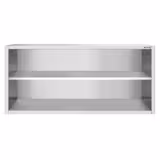 Pensile a giorno in acciaio inox PREMIUM - 2000x400mm - a giorno (senza ante) - 800mm di altezza